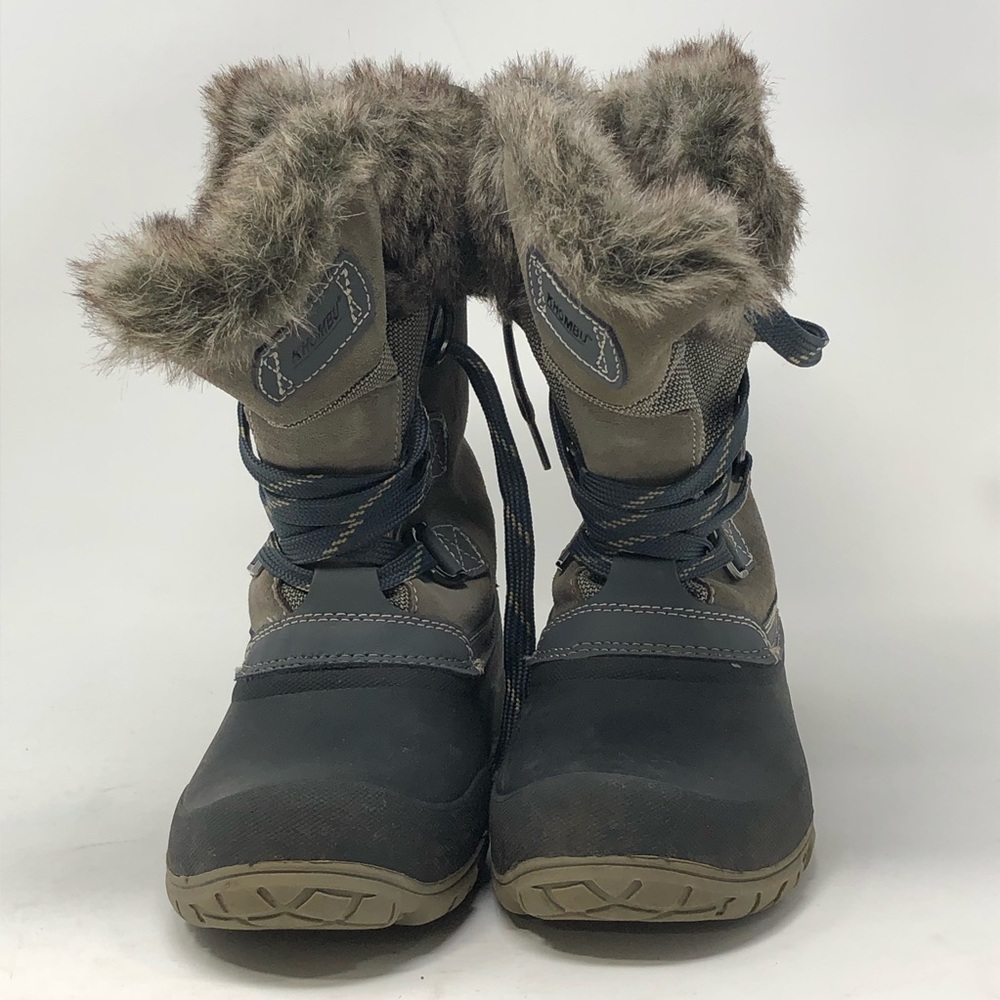 Khombu Ladies' Leather Slope Winter Boots B - Picture 3 of 7